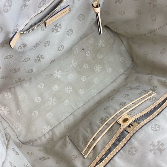 TORY BURCH PERRY STRIPE BLAKE MULTICOLOR TOTE BAG - Picture 6 of 16